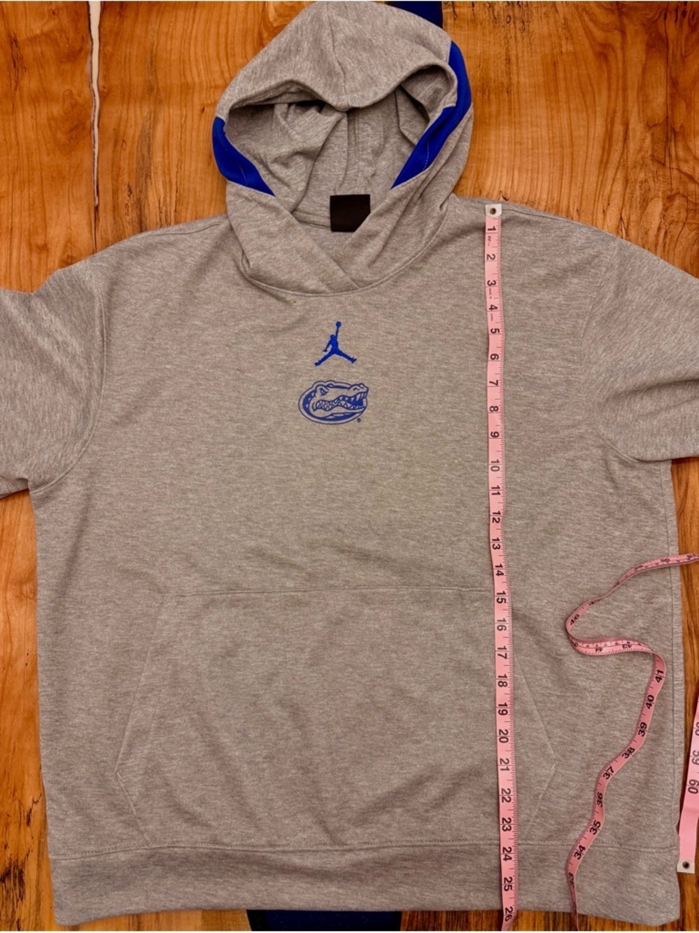 Jordan Florida Gators Hoodie Mens Large Gray Jumpman NCAA Sweatshirt - Picture 4 of 8